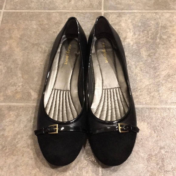 Easy Spirit Black Ballet Flats size 8.5 - Picture 2 of 6